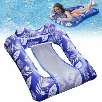 Hamac Gonflable AYYQH Piscine, Hamac d'eau Hamac de Piscine Gonflable avec Filet Hamac Flottant Gonflables de Piscine Matelas d'eau pour Adultes (violet)