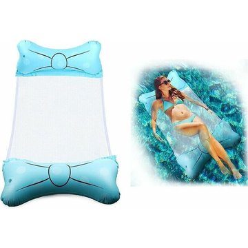 Hamac Gonflable Piscine,Bow-Noeud Hamac Gonflable,Matelas Gonflable Flottant,Pliable Hamac d'eau,Hamac d'eau 4 en 1,Les Meilleurs Cadeaux d'été pour