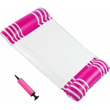 Hamac gonflable pour piscine avec fond en maille multi-usage