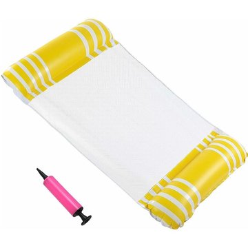 Hamac gonflable pour piscine avec fond en maille multi-usage