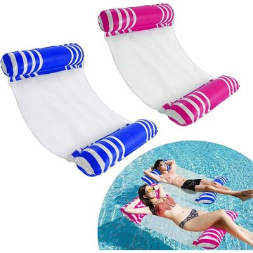 Hamac gonflable pour piscine avec fond en maille multi-usage
