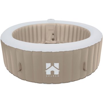 Home Deluxe - Spa Bain à remous extérieur SPLASH - Ø208 cm 6 personnes Couleur : beige