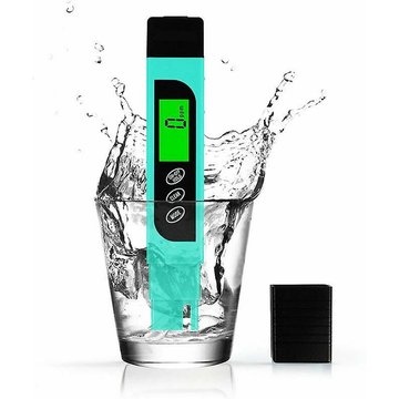 TUMALAGIA Testeur d'eau 3 en 1 HoneForest Tds Ec & Temp Meter 0-9990ppm idéal pour piscine ppm Meter (Vert) Précis et fiable