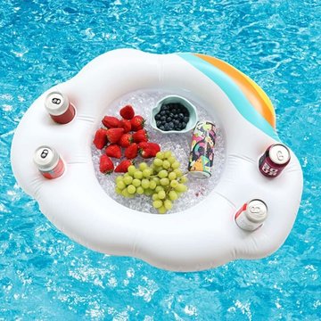 Inflatable Serving Bar, Salad Ice Tray Food Drink Holder Containers, bbq Picnic Pool Party Supplies Buffet Luau Cooler