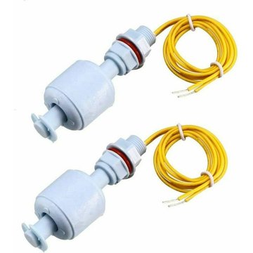 Interrupteur à flotteur 2 pièces PP TUMALAGIA pour capteur de niveau d'eau de piscine de réservoir de pompe à eau M10, avec câble