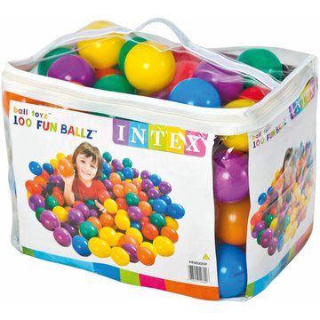 Intex Piscine 49600 Balles Colorées Jeu Enfants Piscine Balle Plastique 100 Pièces ø 8cm