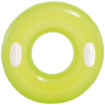 Intex Piscine - Bouée géante gonflable coloris acidulé avec 2 poignées d 76 cm - Jaune