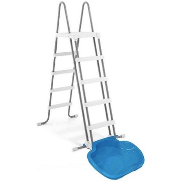 Escalier de sécurité Intex Piscine 132 cm & Bain de pieds - blanc