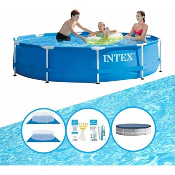 Piscine Intex Metal Frame 305x76 cm - Plus accessoires - Prix compétitif, livraison rapide !