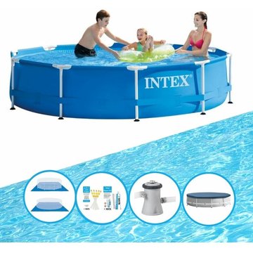 Piscine Metal Frame - Avec accessoires - 305x76 cm - Prix compétitif, livraison rapide! - Intex