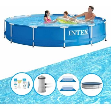 Intex Piscine Metal Frame - Avec accessoires - 366x76 cm - Prix compétitif, livraison rapide !
