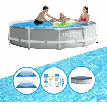 Intex Piscine Prism Frame 305x76 cm - Avec accessoires - Prix compétitif, livraison rapide !