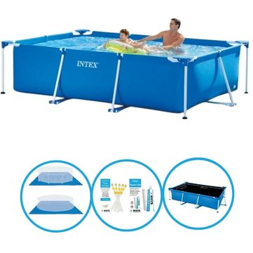Intex Piscine - Rectangulaire Frame 260x160x65 cm - Avec accessoires - Bleu