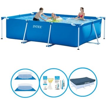 Intex Piscine - Rectangulaire Frame 300x200x75 cm - Avec accessoires - Bleu