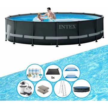 Intex Piscine Ultra XTR Frame - Avec accessoires - 488x122 cm