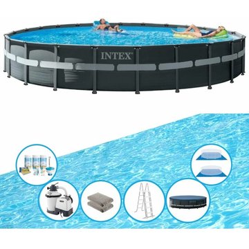 Intex Piscine Ultra XTR Frame - Ensemble de piscine - 732x132 cm - À OFFRIR