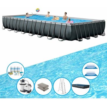 Intex Piscine Ultra XTR Frame - Ensemble de piscine - 975x488x132 cm - Offrir