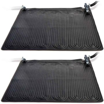 Vidaxl - Tapis chauffant solaire pour piscine PVC 1,2 x 1,2 m 2 pcs Noir - Noir
