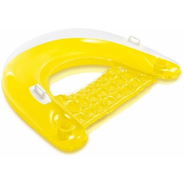 Chaise gonflable de piscine semi-immergée - Jaune citron - Intex Piscine