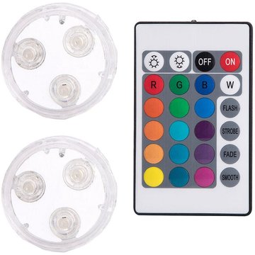 IP68 Waterproof Remote Submersible led Underwater Light Battery Swimming Pool Night Light Wedding Party Garden Decor rgb Lamp
