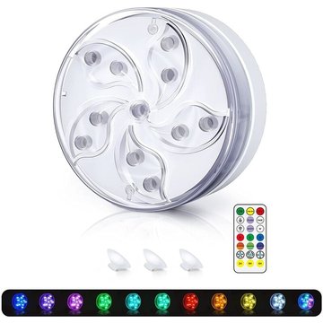 Jardin piscine Eclairage Piscine LED, Lumière LED submersible Étanche IP68, 11 Couleurs Sous-Marines Lumiere Piscine avec Télécommande , Utilisé pour