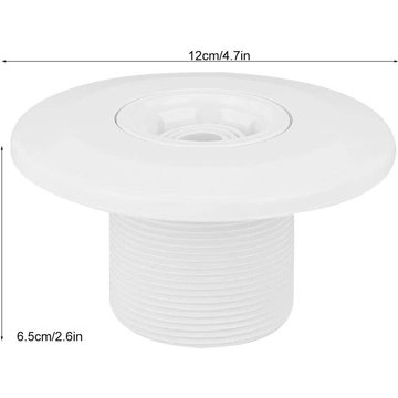 Jets de massage de piscine, jets de massage de spa de piscine rotatifs à 360 degrés pour accessoires de parois de piscine de 2 pouces, accessoires de