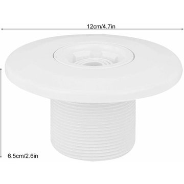 Kinarito - Jets de massage pour piscine, jets de massage de spa rotatifs à 360 degrés pour accessoires de parois de piscine de 2 pouces