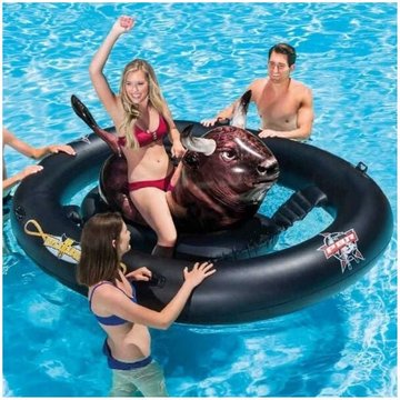 Jeu de Taureau Gonflable pour Piscine de Mer TRADE SHOP TRAESIO 239 x 196 x 81 cm