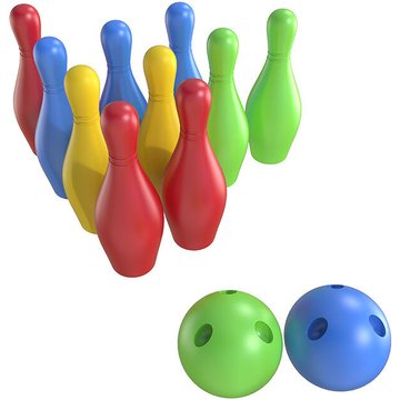 Litzee - Jeu de Quilles Enfants Bowling de la Jungle Jeu de Jardin Exterieur Jouets de Sport Jeux Plein Air pour Enfants Garcon Filles 3 4 Ans