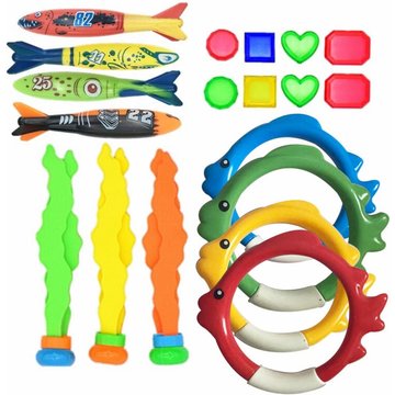 Jeux d'eau XINUY : jouets de plongée pour enfants, piscine, chasse au trésor, torpilles, anneaux d'eau et jeux de diamants