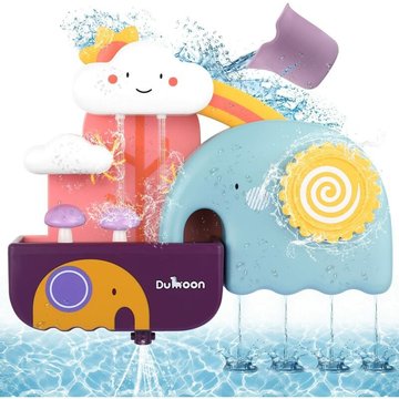 Jouet de Bain TUMALAGIA, Jouets de Piscine pour Bébé, Jouet pour le Bain avec Tasse et Bateau, Jeux de Bain pour bébés, Jouets de Piscine pour Enfants à Partir