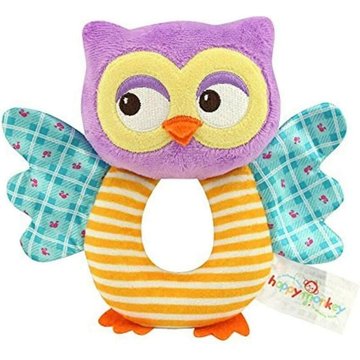 Jouet hochet doux hibou pendant plus de 0 mois