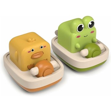 Jouets de bain XINUY Bateaux à remonter flottants Jeux de piscine Jeu d'eau Cadeau pour baignoire douche Plage Nourrisson Tout-petits Enfants Garçons