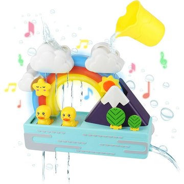 Jouets de bain TUMALAGIA pour piscine : Jouet pour le bain avec tasse et bateau, jeux de bain pour bébé, cadeaux pour garçons, filles et enfants de 3 à 5 ans