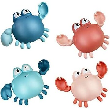 Perlerare - Jouets de bain pour les tout-petits, mignons jouets de baignoire pour bébé crabe de natation à remonter pour 1 à 3 ans, 6 à 12 mois,