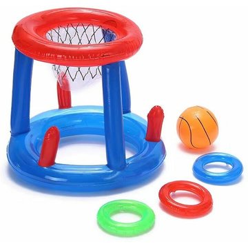 Jouets gonflables TUMALAGIA pour piscine et basketball - Jeu de lancer de bouée de natation pour l'été pour enfants et adultes