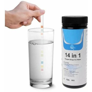 Bearsu - Kit de test d'eau potable 14 en 1 Test de qualité de l'eau pour puits et eau du robinet 50pcs