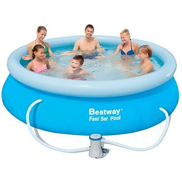 Kit Piscine hors sol autoportante Bestway Fast - 305 x 76 cm - Ronde (Livrée avec une pompe de filtration)