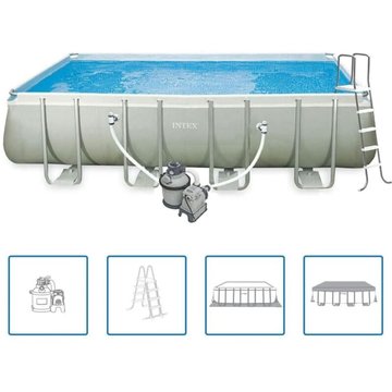 Ensemble de piscine rectangulaire 549 x 274 x 132 cm Intex 28352GN