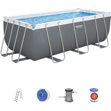 Piscine tubulaire Bestway 4,12 m x 2,01 m x 1,22 m avec filtre à sable