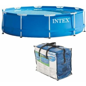 Kit Piscinette tubulaire ronde 3,66 m X 0,76 m + Bâche de protection Intex Piscine