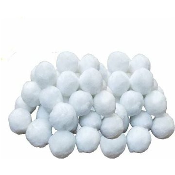 Kueatily Boules de Filtre de Piscine, Balles Filtrantes,Média Filtre à Fibres pour Piscine Filtres à Sable Filtrage de l'eau. (Blanc)