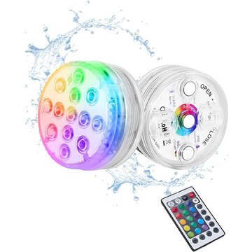 Lampe de plongée LED VICTORIA avec ventouse aimant pour piscine, poisson, baignoire, bain, paysage, fontaine, étang, sous-marine, piscine, vase lumière (1 pièce de contrôle)