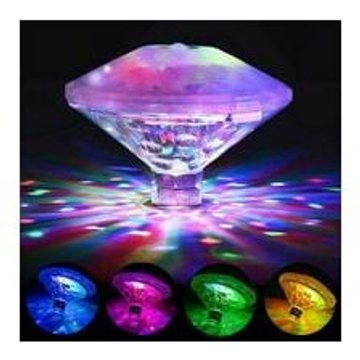 Lampe flottante piscine couleur, Lumière de bain disco, Lumière LED submersible IP68, Lumière sous-marine LED avec 7 modes pour salle de bain lampes