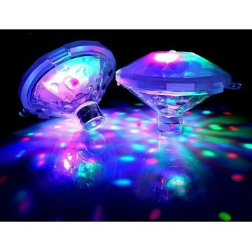 Lampe Flottante AYYQH sous-Marine LED Disco Aqua Glow Multi Couleur Clignotant Piscine Bain Étang Spa 7.5x10.3x10.3cm Lot de 2 Versailles