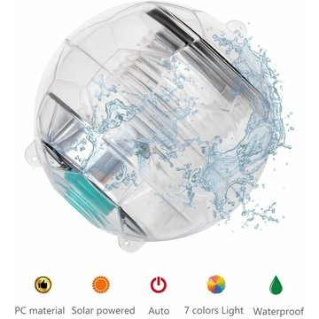 Lampe Lumière de piscine Solaire Énergie Lampe Flottante Étang 7.87.8cm