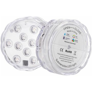 Lampes de piscine TUMALAGIA LED de plongée, lumières décoratives à changement de couleur, adaptées aux aquariums, baignoires, vases, piscines, étangs
