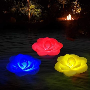 Aougo - led Spa Lumière,Lumière de Piscine Flottant Étanche IP68,Lumière de Baignoire,Lumière Éclairage Fleur Veilleuse,Lumière D'Ambiance pour