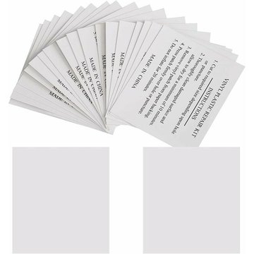 AYYQH - Lilaris Lot de 20 Patchs de Réparation 5,5 x 6,5 cm Rustine de Réparation pour Piscines, Matelas, Bouées, Spas Gonflables