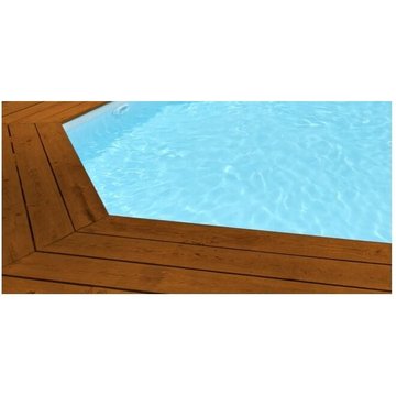 Liner piscine 75/100 compatible modèle Lagos 427x277x133 m bleu clair Piscineo.com